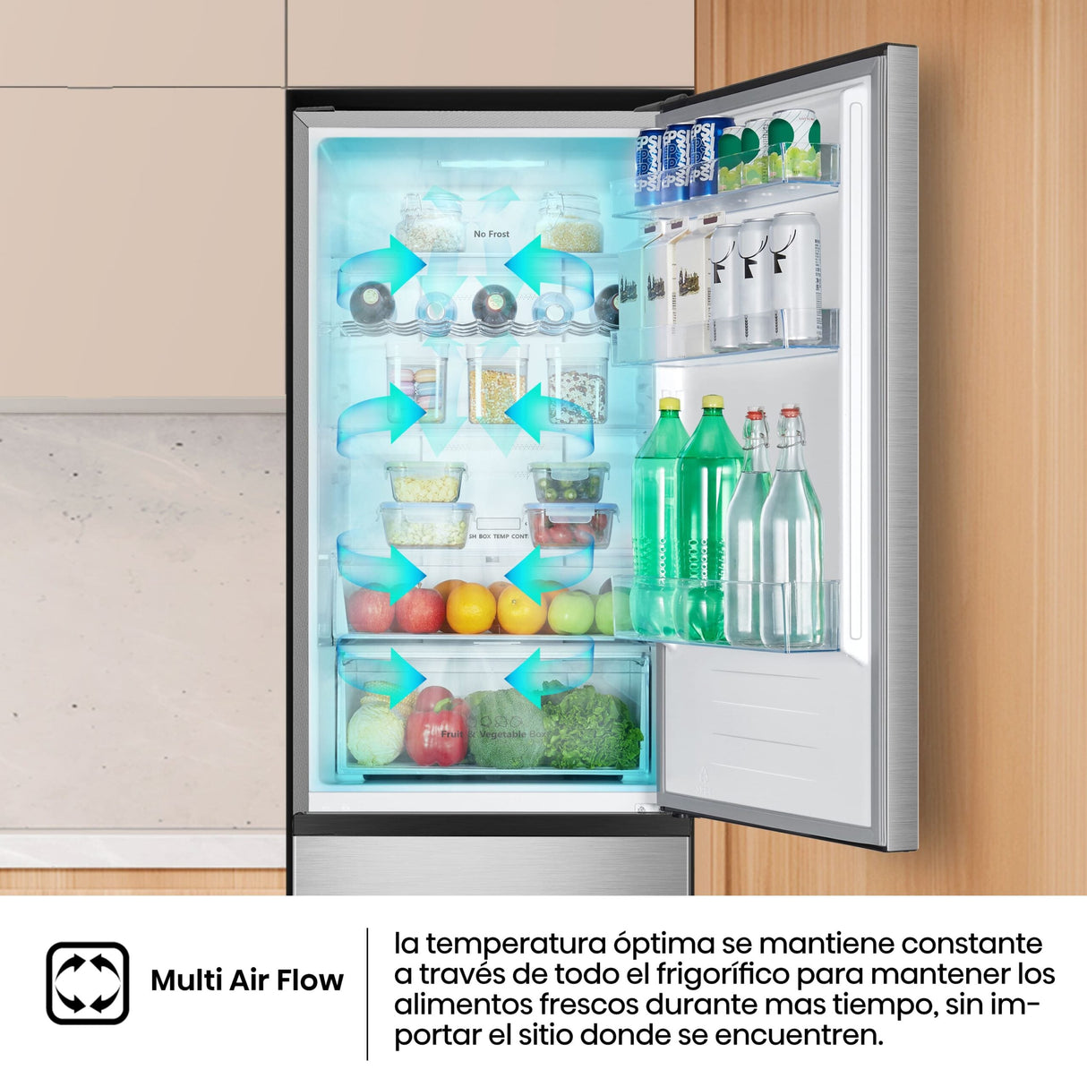 Hisense – No-Frost-Kühl-Gefrierkombination mit 304 Litern und Inverter-Technologie
