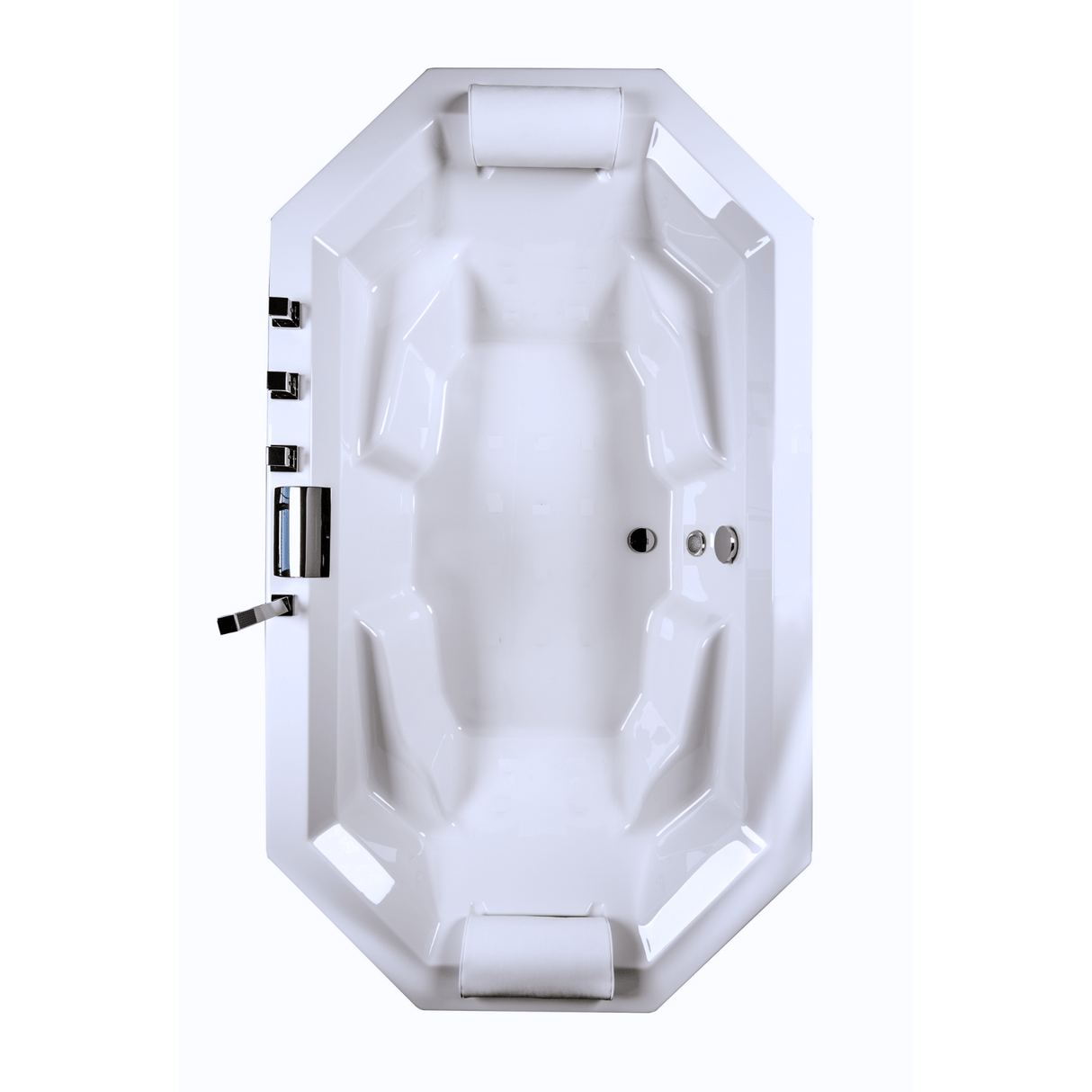 Barbados Badewanne für 2 Personen - LED Ambiente, Wasserfall und Kopfstützen