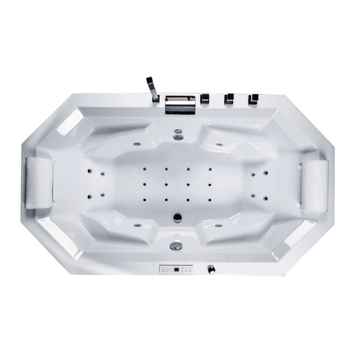 Barbados Indoor Whirlpool Badewanne – 24 Massagedüsen, LED, Ozon & Heizung