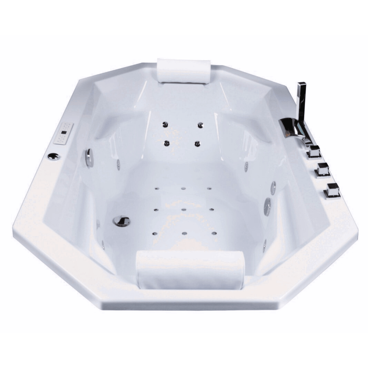 Barbados Indoor Whirlpool Badewanne – 24 Massagedüsen, LED, Ozon & Heizung