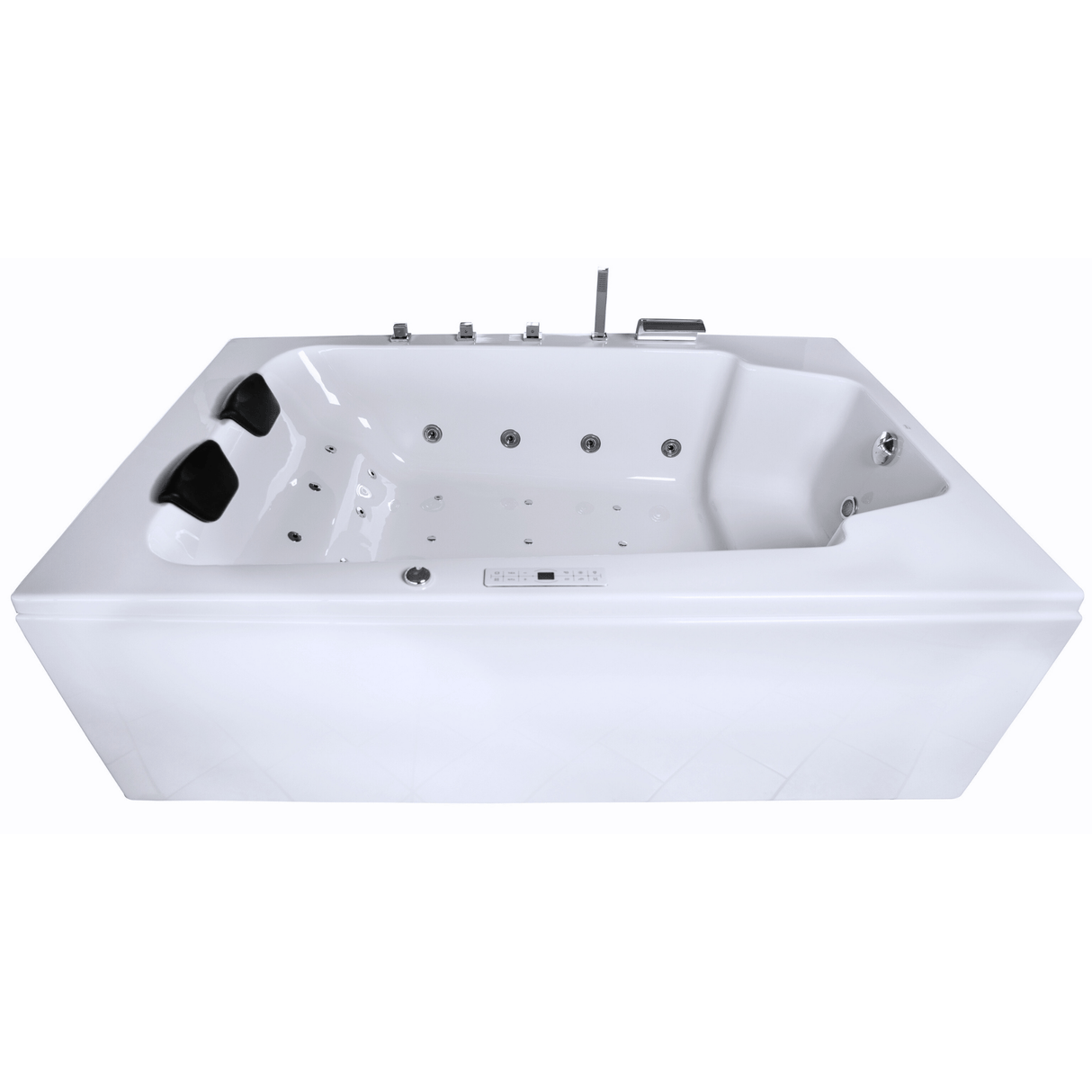 Classic Indoor Whirlpool Badewanne – 28 Massagedüsen, LED, Ozon & Heizung