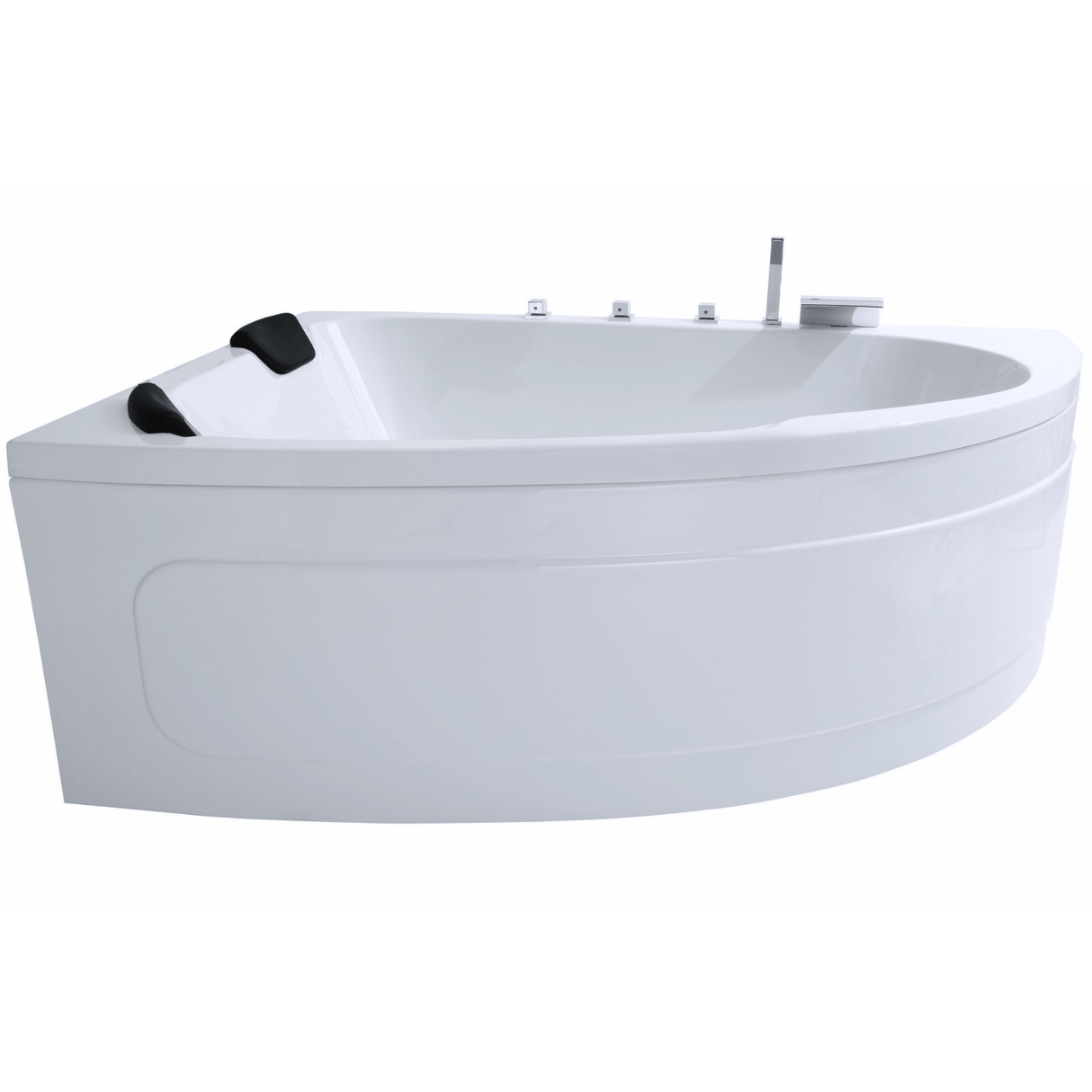 Delta-XL Badewanne für 2 Personen - LED Ambiente, Wasserfall und Kopfstützen