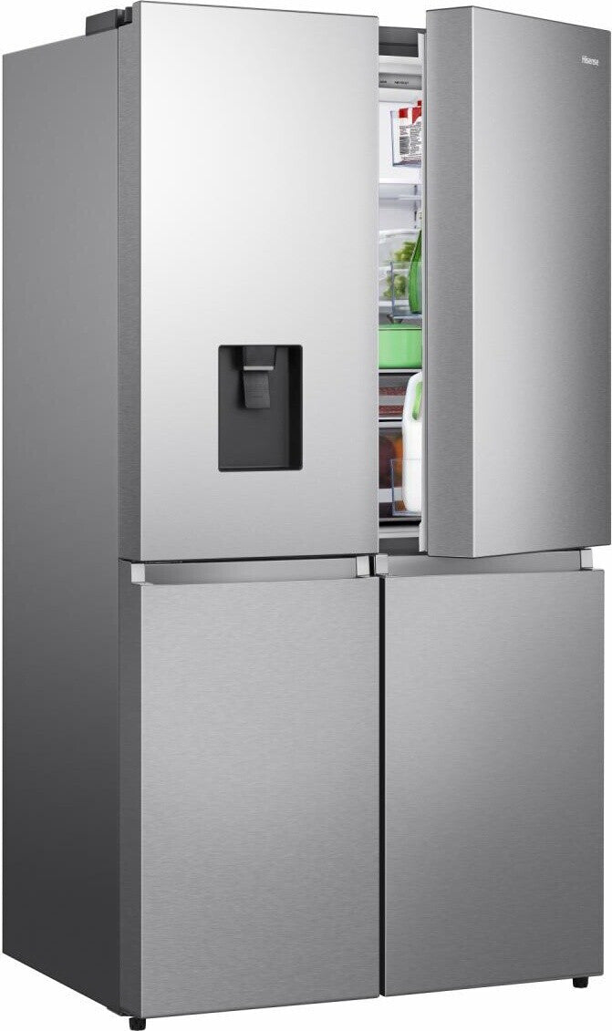 Hisense – Amerikanischer Side-by-Side-Kühlschrank 606 L mit 4 Türen, No Frost und WiFi
