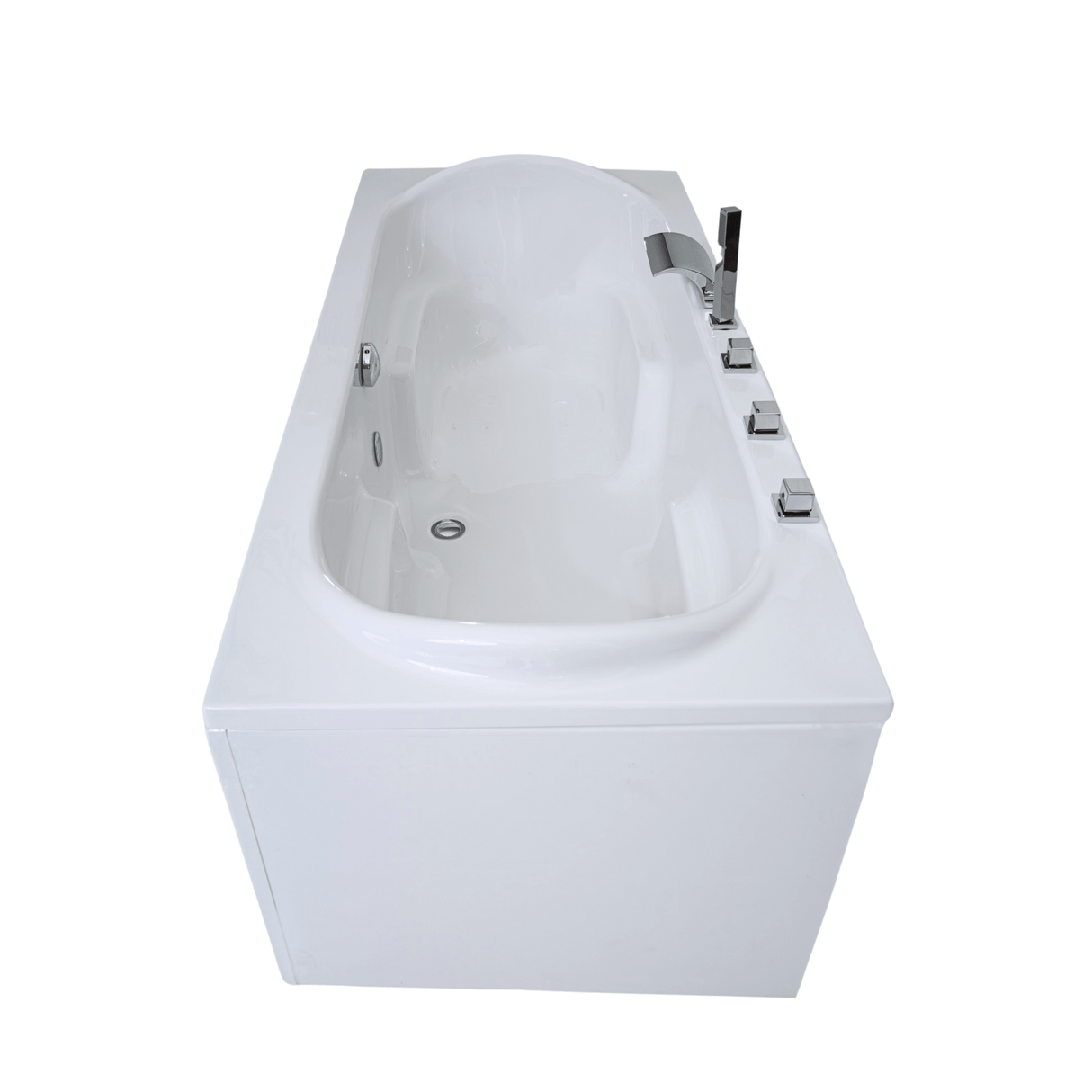 Komfort Badewanne - LED Ambiente, Wasserfall und Kopfstützen