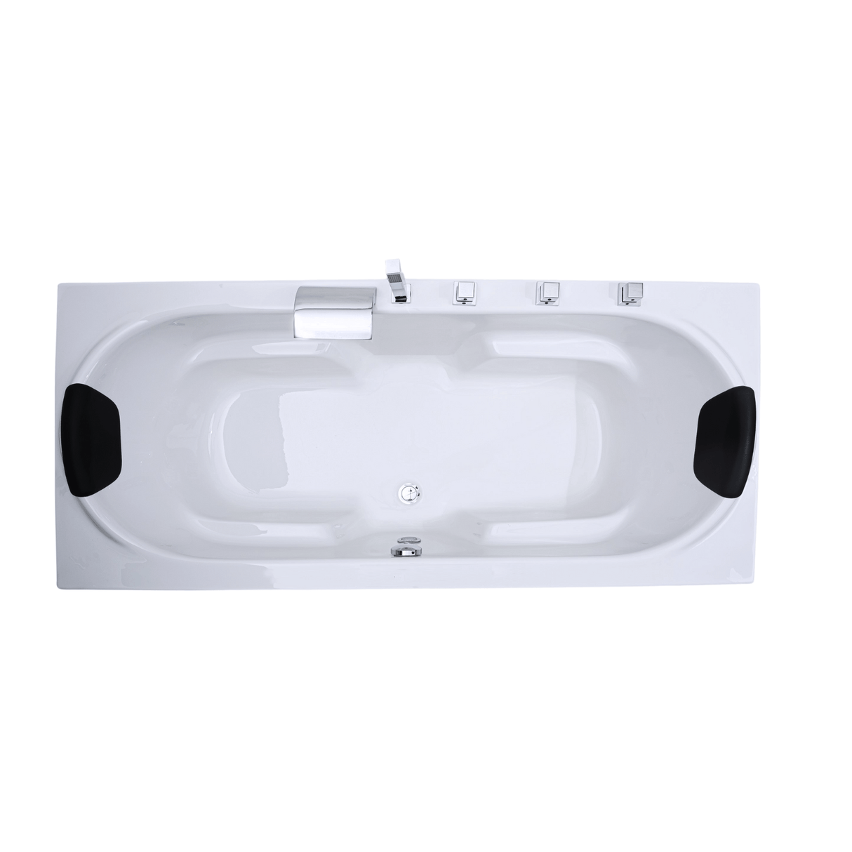 Komfort Badewanne - LED Ambiente, Wasserfall und Kopfstützen