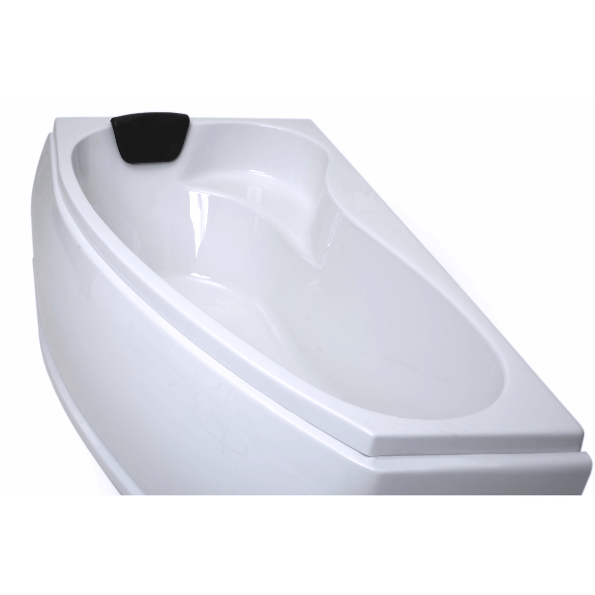 Mini Corner Badewanne für 2 Personen - LED Ambiente, Viega Ab- und Überlauf und Kopfstützen