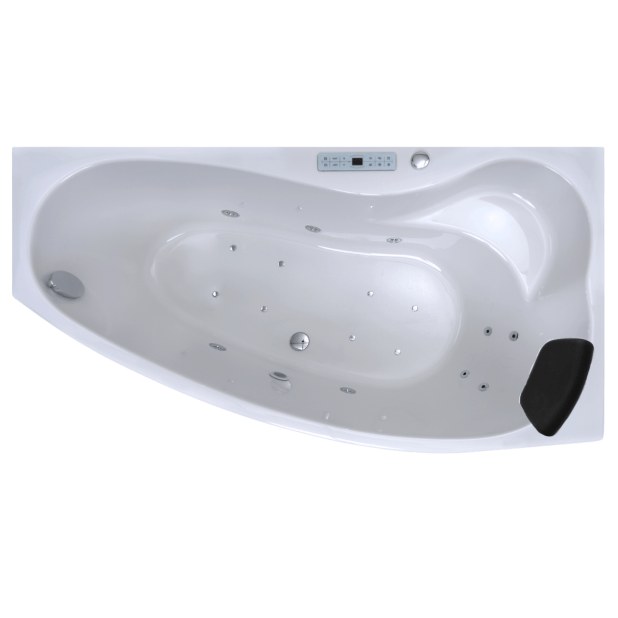 Mini Corner Indoor Whirlpool Badewanne – 17 Massagedüsen, LED, Ozon & Heizung