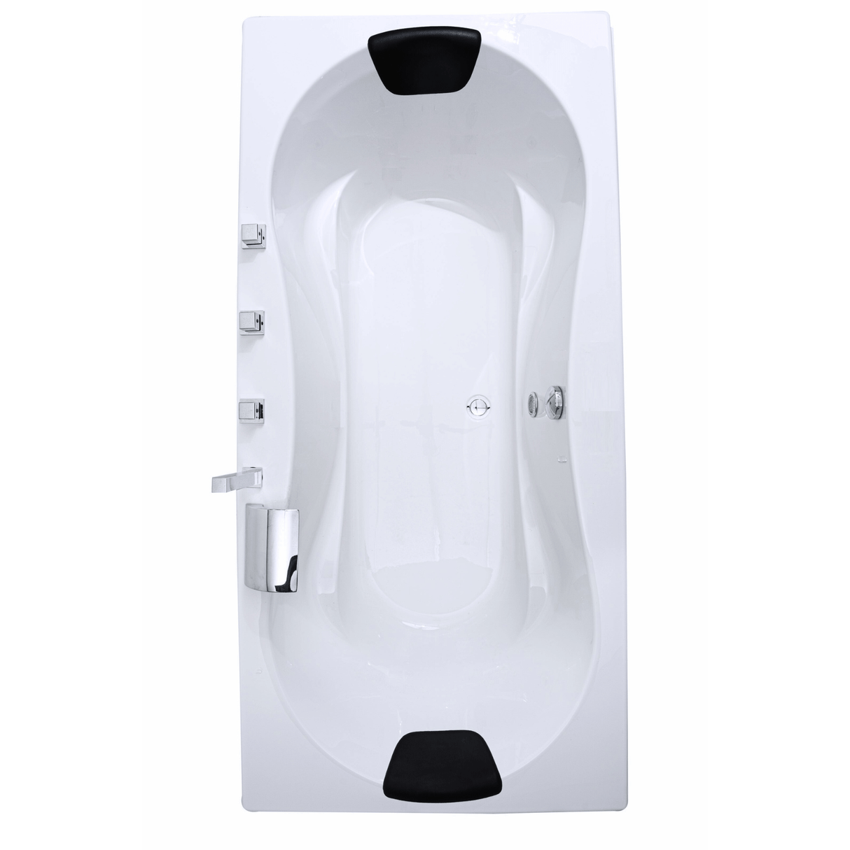Trento Badewanne für 2 Personen - LED Ambiente, Wasserfall und Kopfstützen