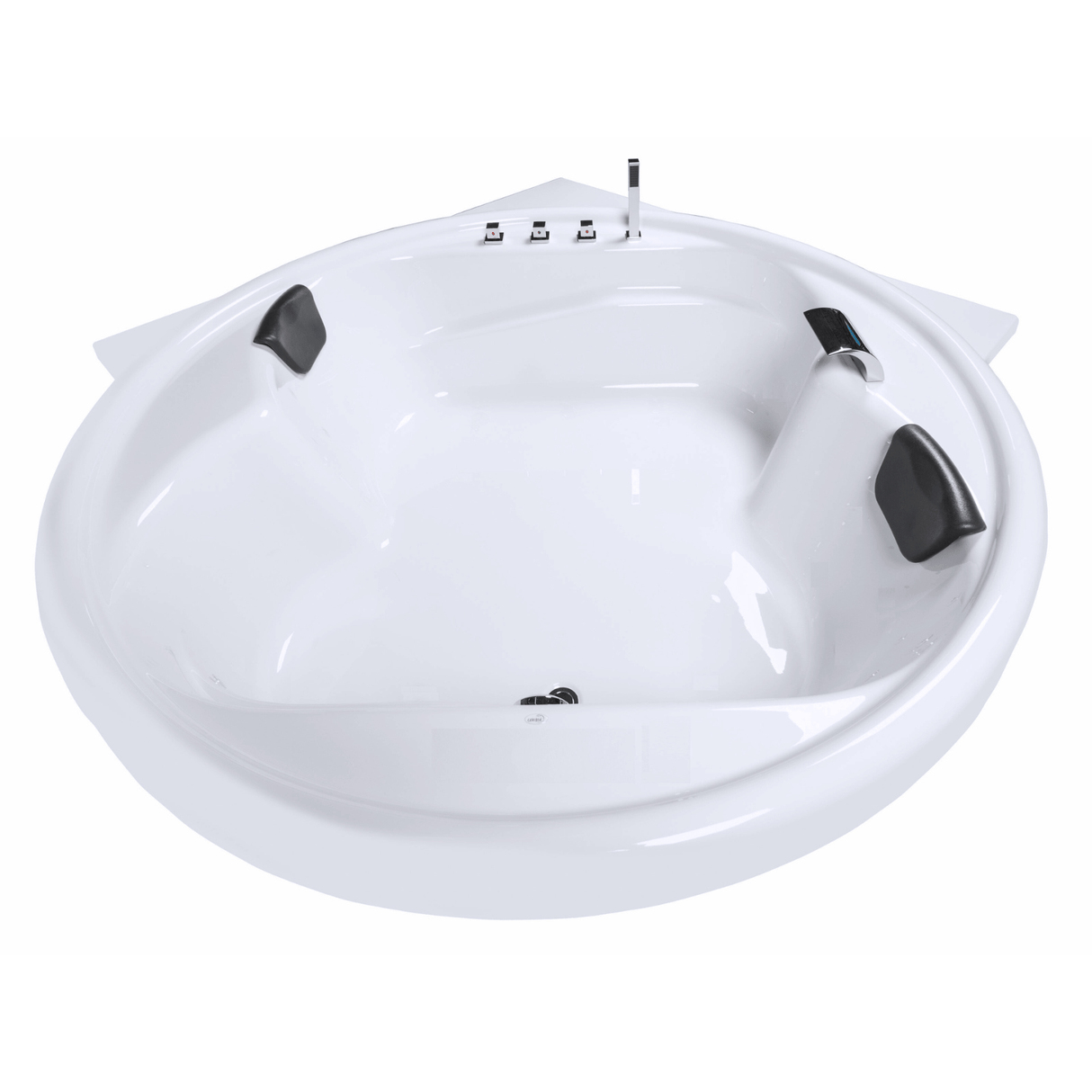 Vidal-XXL Badewanne für 2 Personen - LED Ambiente, Wasserfall und Kopfstützen
