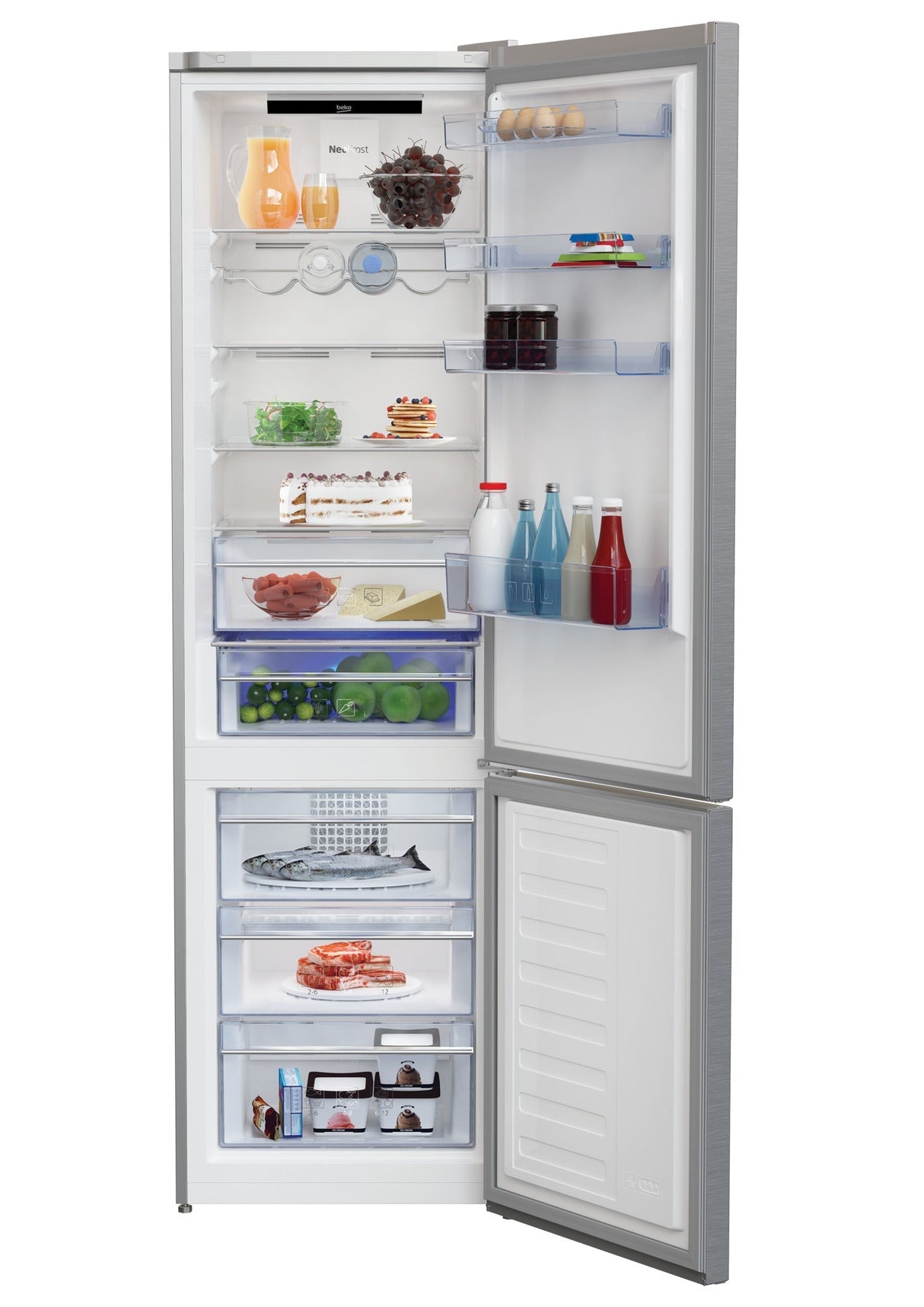 Beko RCNA406E60XBN – NoFrost-Kühl-Gefrierkombination 362 L mit NeoFrost™, Energieeffizienzklasse C