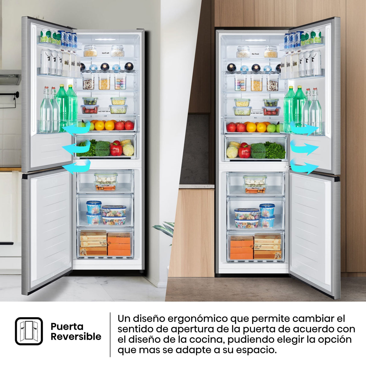 Hisense – No-Frost-Kühl-Gefrierkombination mit 304 Litern und Inverter-Technologie