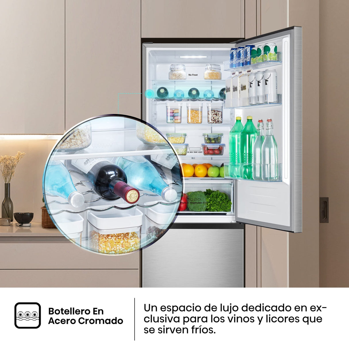 Hisense – No-Frost-Kühl-Gefrierkombination mit 304 Litern und Inverter-Technologie
