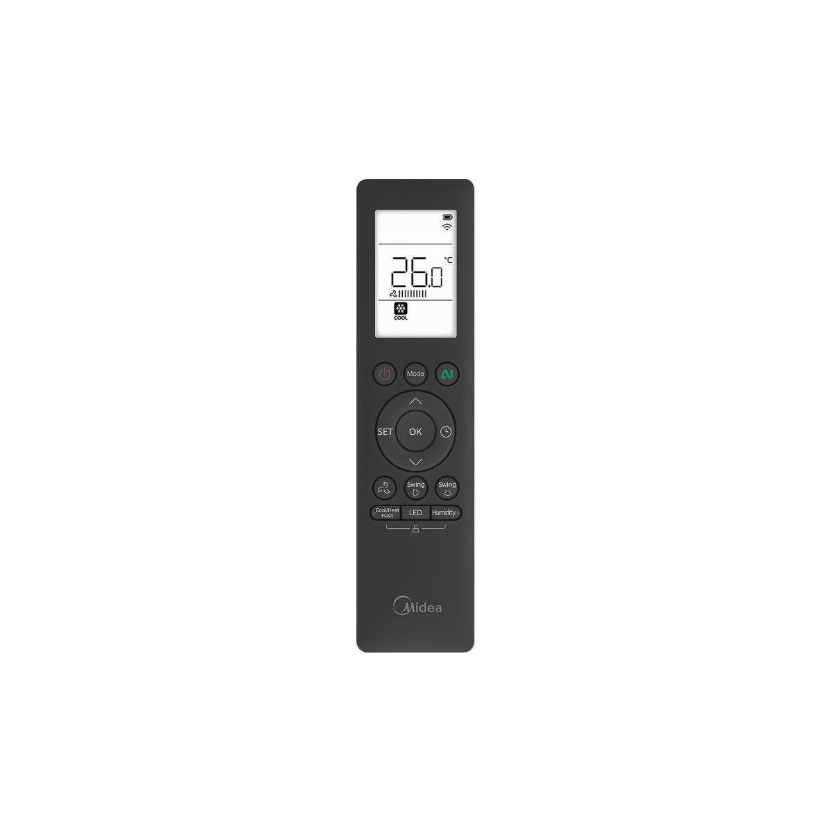 MIDEA Solstice 09/18 Duo Split Klimaanlagen Set Schwarz
