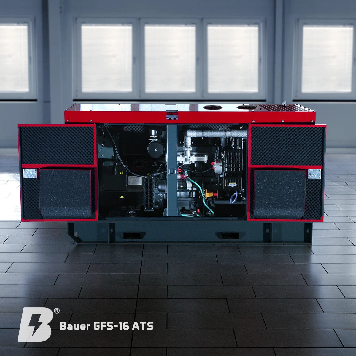 Bauer GFS-16 ATS, 16 kW/20 kVA Notstromgenerator / Notstromaggregat