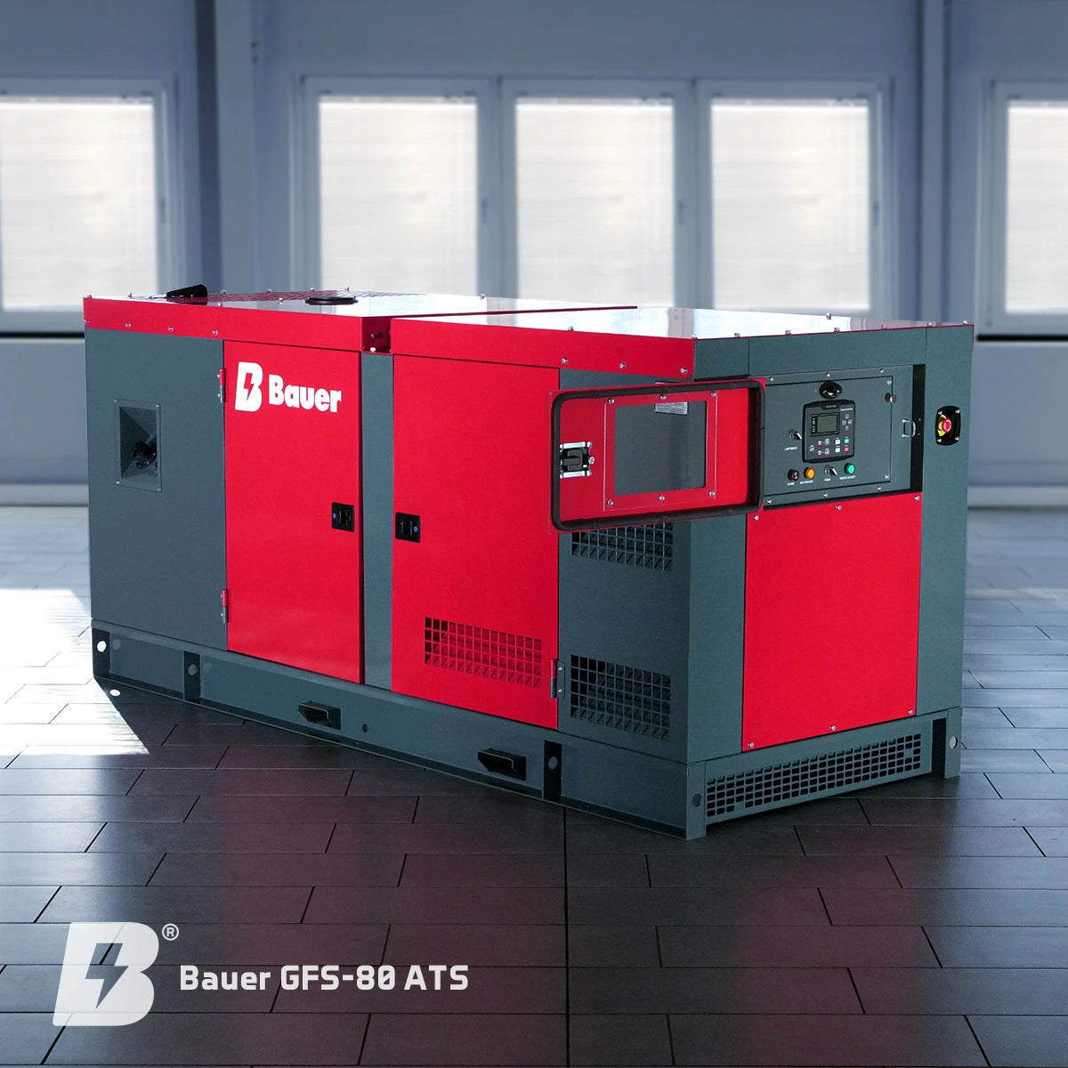 Bauer GFS-80 ATS, 80 kW/100 kVA Notstromgenerator / Notstromaggregat
