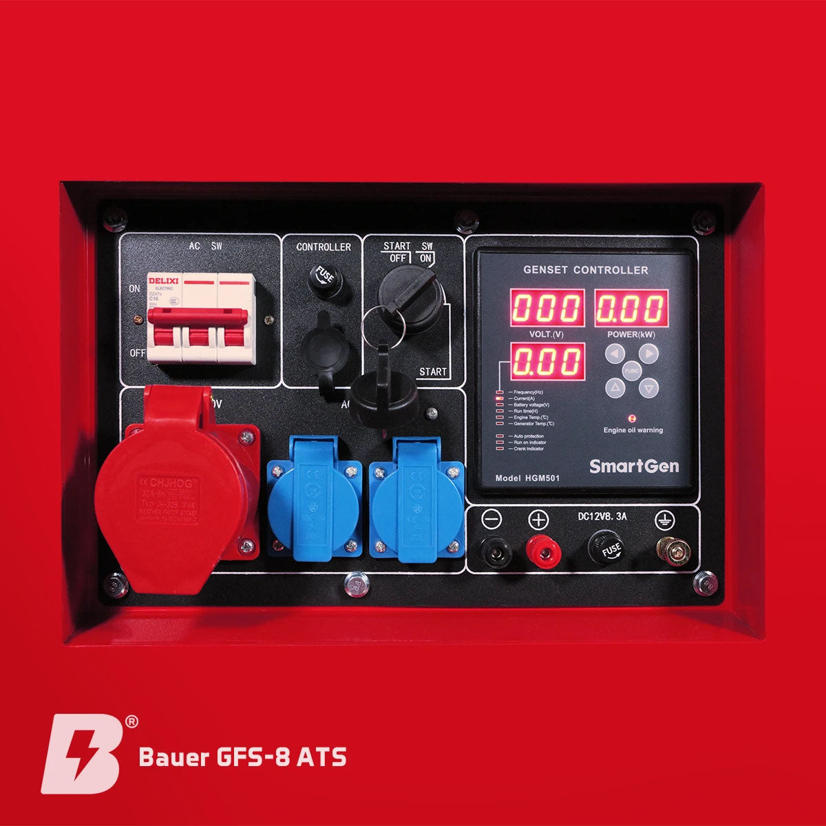 Bauer GFS-8, ATS, 230/400 Volt, Notstromgenerator / Notstromaggregat, Diesel