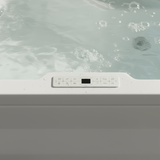Samoa Indoor Eck-Whirlpool Badewanne – 24 Massagedüsen, LED, Ozon & Heizung