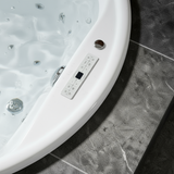Vidal-XXL Indoor Whirlpool Badewanne – 28 Massagedüsen, LED, Ozon & Heizung