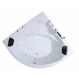Apollo Indoor Eck-Whirlpool Badewanne - 25 Massagedüsen, LED, Ozon und Heizung