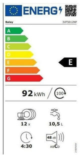 Balay – Vollintegrierbarer Geschirrspüler 60 cm