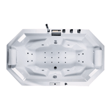Barbados Indoor Whirlpool Badewanne – 24 Massagedüsen, LED, Ozon & Heizung