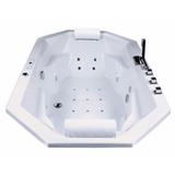 Barbados Indoor Whirlpool Badewanne – 24 Massagedüsen, LED, Ozon & Heizung