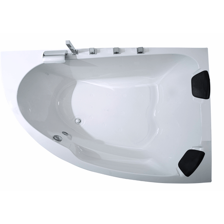Delta - XL Badewanne für 2 Personen - LED Ambiente, Wasserfall und Kopfstützen - Caribia