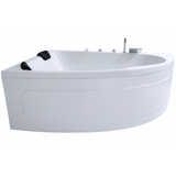 Delta-XL Badewanne für 2 Personen - LED Ambiente, Wasserfall und Kopfstützen