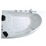 Delta-XL Indoor Whirlpool Badewanne – 25 Massagedüsen, LED, Ozon & Heizung
