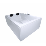 Dynasty Doppel-Badewanne für 2 Personen - LED Ambiente, Wasserfall und Kopfstützen