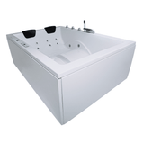 Dynasty XL Whirlpool Badewanne – 24 Massagedüsen, LED, Ozon & Heizung