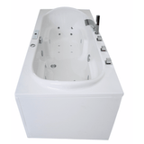 Komfort Indoor Whirlpool Badewanne – 20 Massagedüsen, LED, Ozon & Heizung