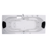Komfort Indoor Whirlpool Badewanne – 20 Massagedüsen, LED, Ozon & Heizung