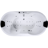 Miami Indoor Whirlpool Badewanne – 29 Massagedüsen, LED, Ozon & Heizung