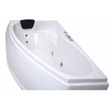 Mini Corner Indoor Whirlpool Badewanne – 17 Massagedüsen, LED, Ozon & Heizung