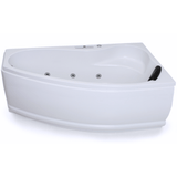 Mini Corner Indoor Whirlpool Badewanne – 17 Massagedüsen, LED, Ozon & Heizung