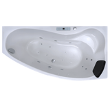 Mini Corner Indoor Whirlpool Badewanne – 17 Massagedüsen, LED, Ozon & Heizung