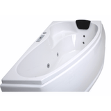 Mini Corner Indoor Whirlpool Badewanne – 17 Massagedüsen, LED, Ozon & Heizung