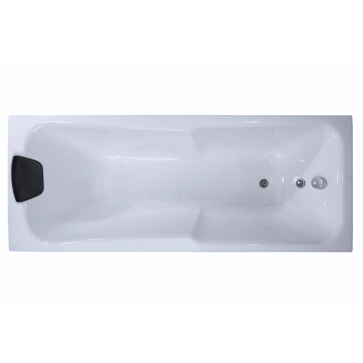 Rhodos Badewanne - LED Ambiente, Viega Ab- und Überlauf und Kopfstützen