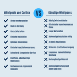 Dynasty XL Whirlpool Badewanne – 24 Massagedüsen, LED, Ozon & Heizung