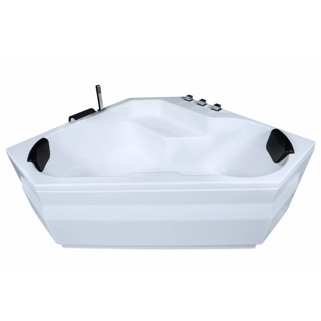 Samoa Badewanne für 2 Personen - LED Ambiente, Wasserfall und Kopfstützen