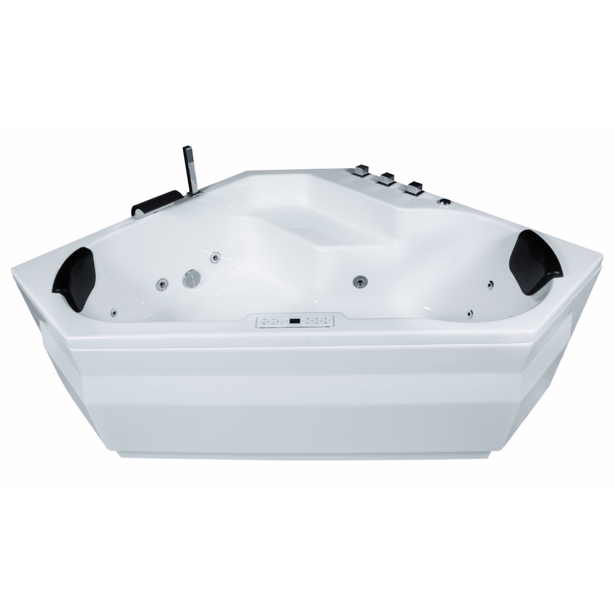 Samoa Indoor Eck-Whirlpool Badewanne – 24 Massagedüsen, LED, Ozon & Heizung