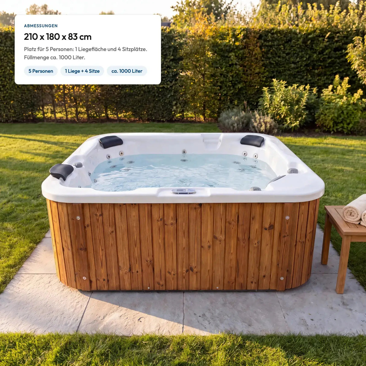 Splash Outdoor Whirlpool für 5 Personen
