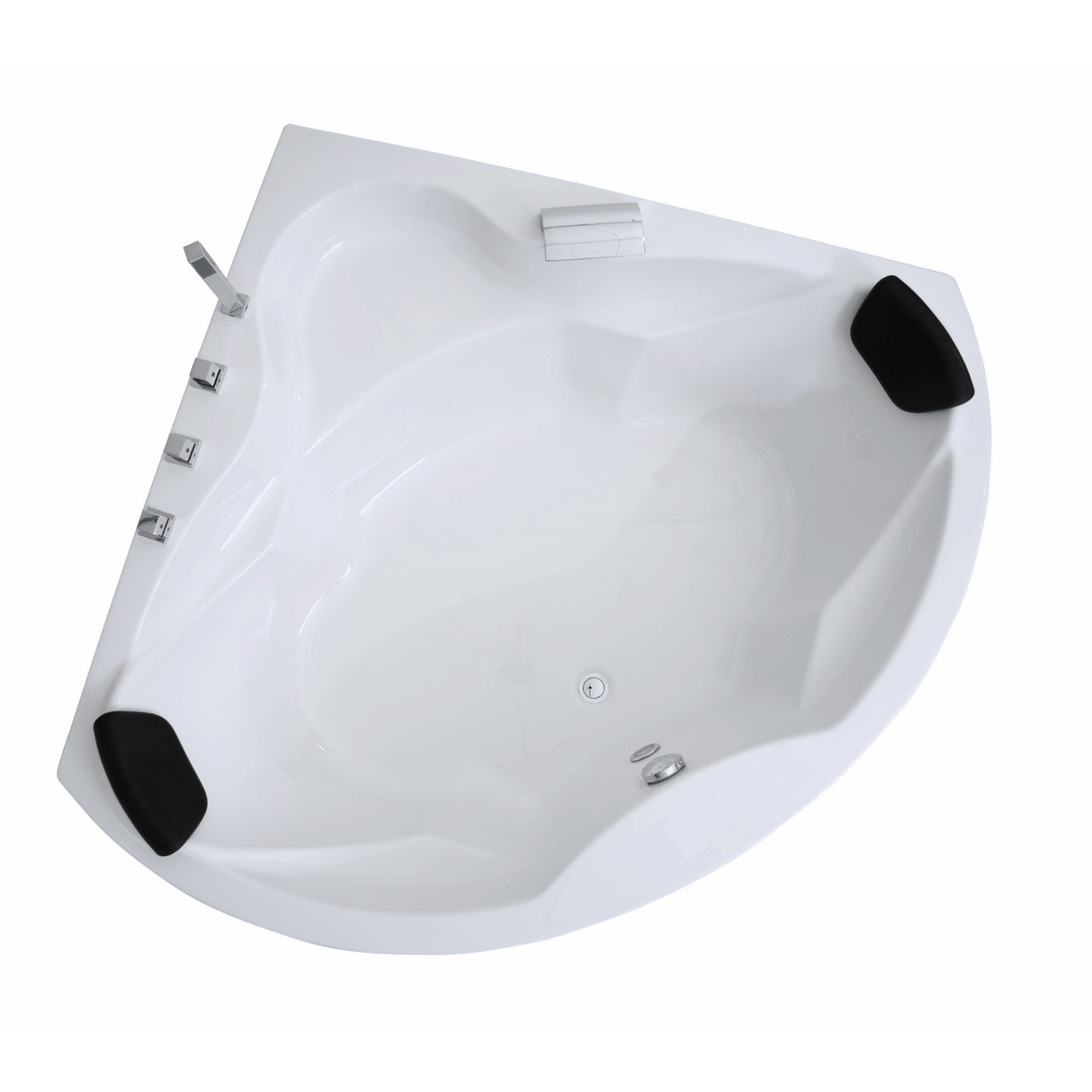 Vanaty Badewanne für 2 Personen - LED Ambiente, Wasserfall und Kopfstützen
