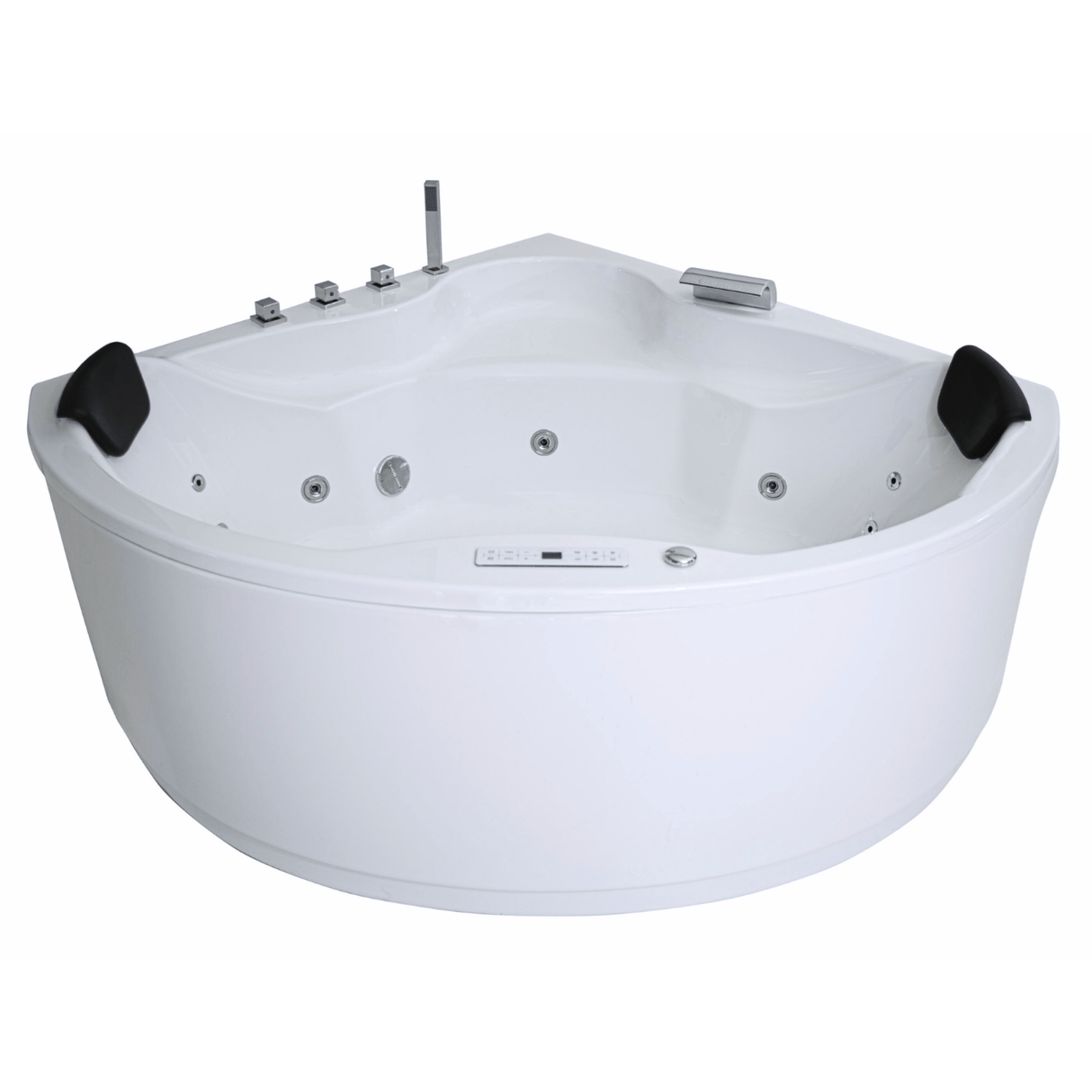 Vanaty Indoor Eck-Whirlpool Badewanne – 21 Massagedüsen, LED, Ozon & Heizung