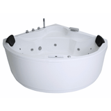 Vanaty Indoor Eck-Whirlpool Badewanne – 21 Massagedüsen, LED, Ozon & Heizung