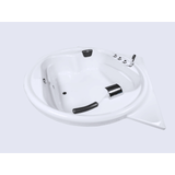 Vidal-XXL Badewanne für 2 Personen - LED Ambiente, Wasserfall und Kopfstützen