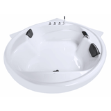Vidal-XXL Badewanne für 2 Personen - LED Ambiente, Wasserfall und Kopfstützen