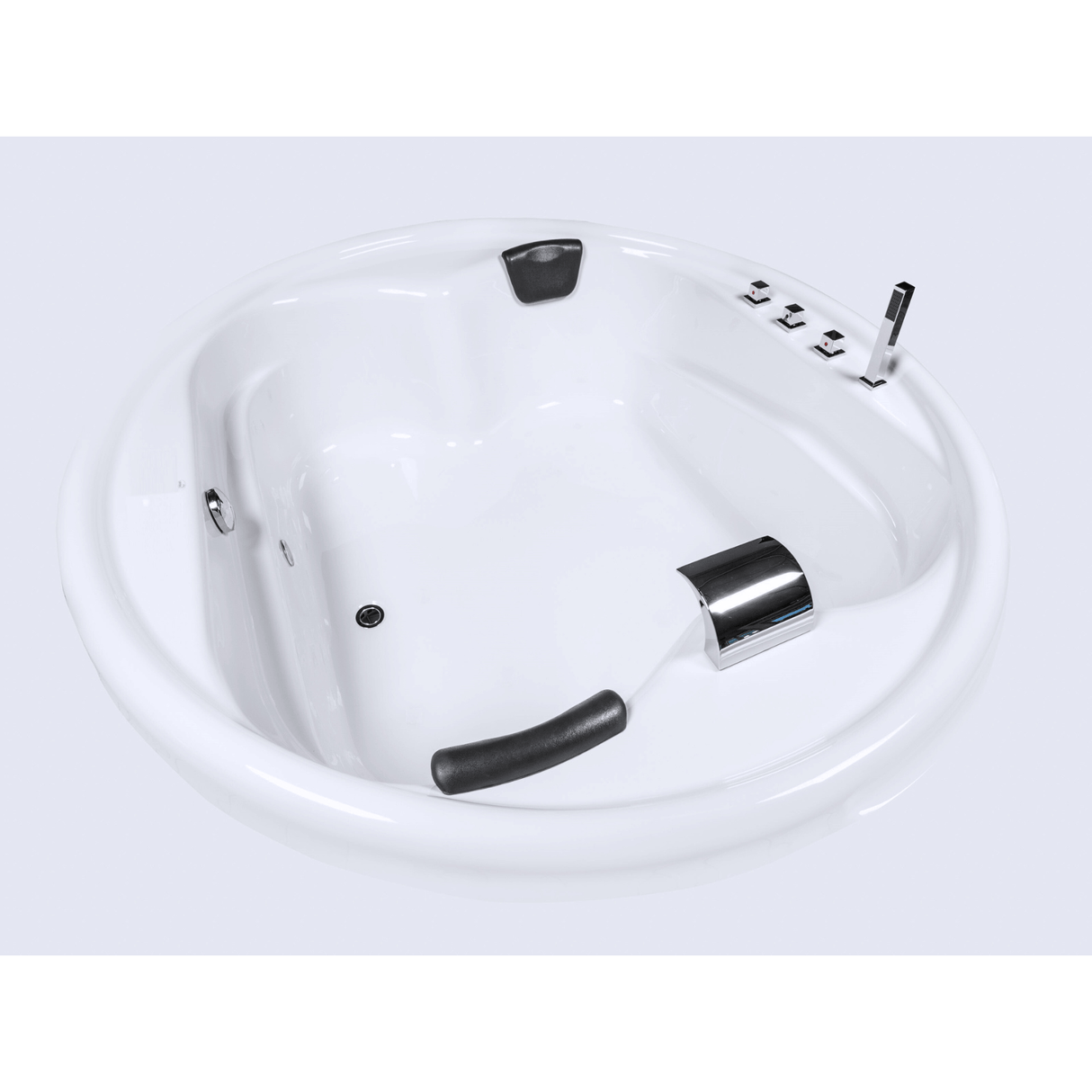 Vidal-XXL Badewanne für 2 Personen - LED Ambiente, Wasserfall und Kopfstützen