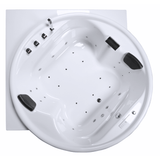 Vidal-XXL Indoor Whirlpool Badewanne – 28 Massagedüsen, LED, Ozon & Heizung